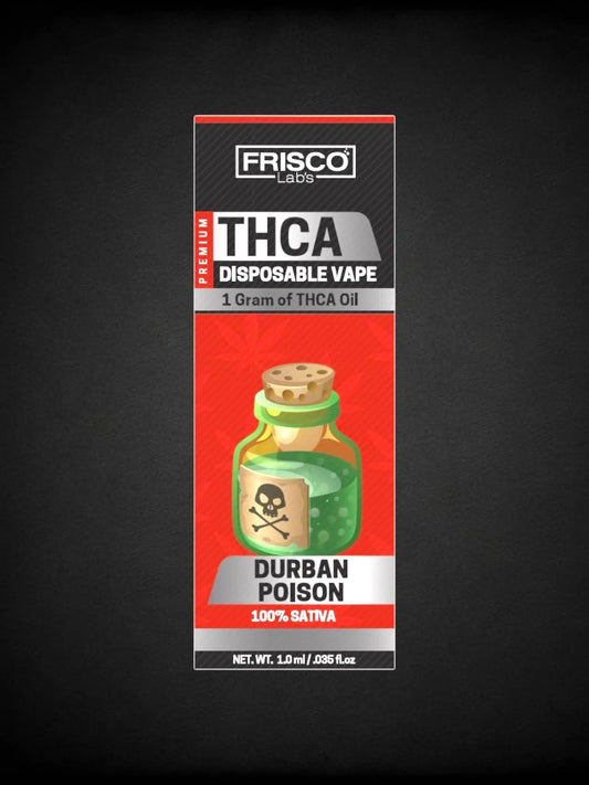 1 Gram THCA Disposable - Durban Poison Frisco Labs