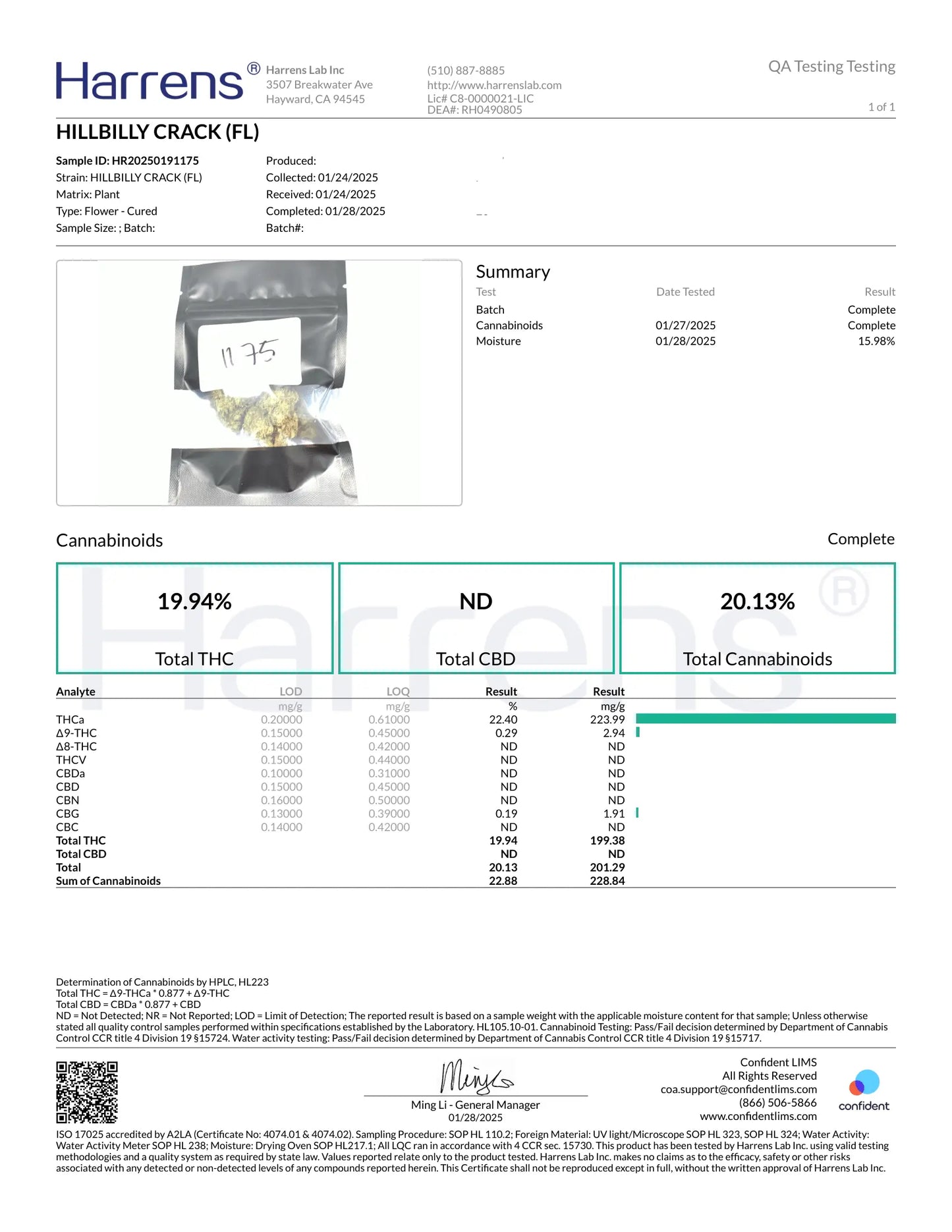 1 Pound - Hill Billy Crack FL Fulfillment Center