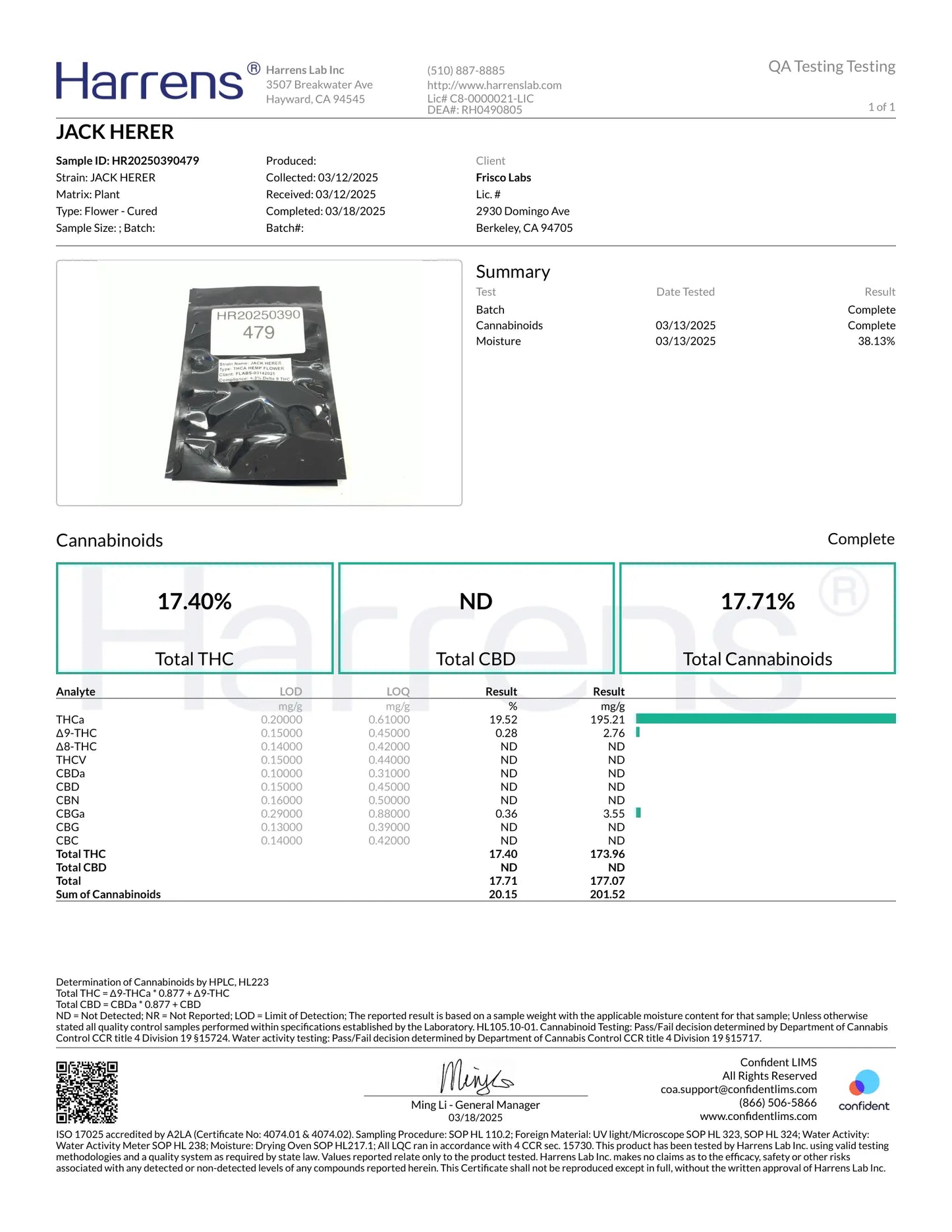 1 Pound Jack Herer THCA FL Fulfillment Center
