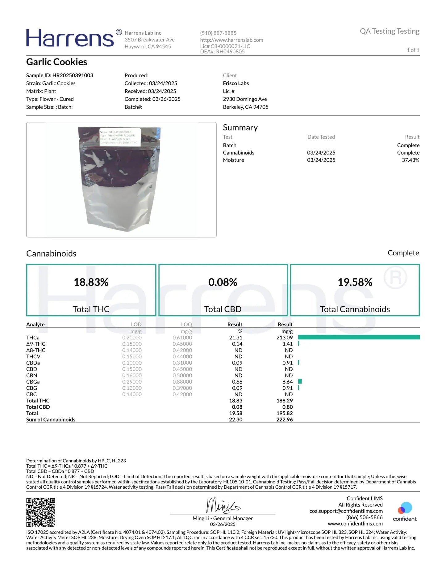 1 Pound of Garlic Cookies THCA FL Fulfillment Center
