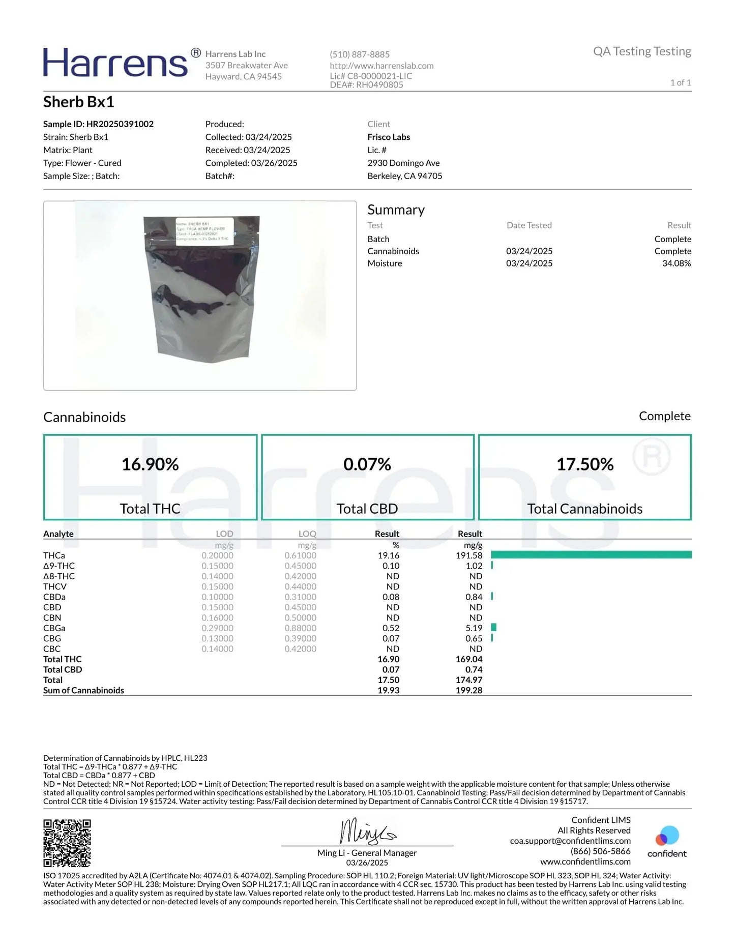 1 Pound of Sherb BX1 THCA (Smalls) FL Fulfillment Center