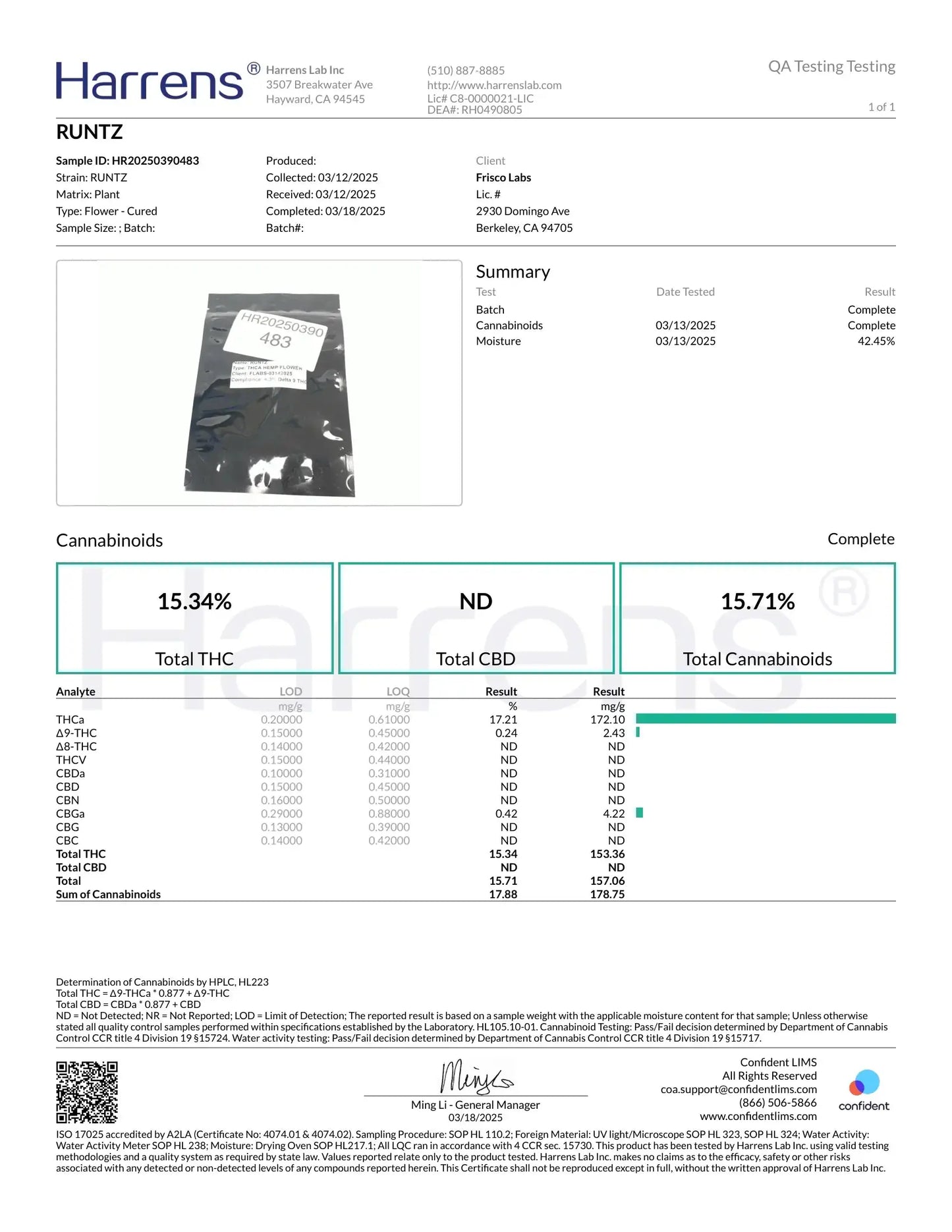 ½ oz AAA White Runtz (Indoor) FL Fulfillment Center