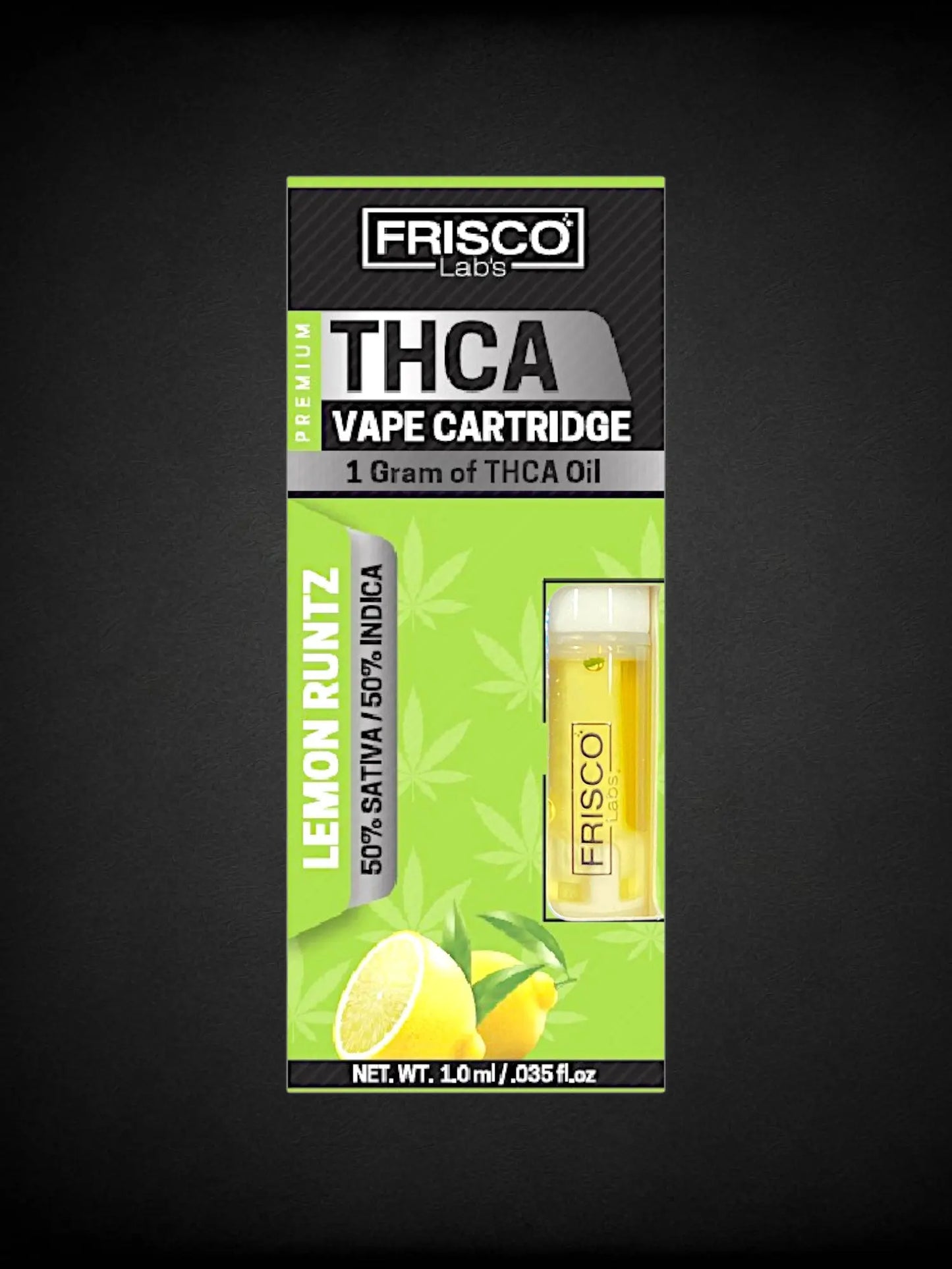 Lemon Runtz 🍋THCA Vape Cartridge Frisco Labs