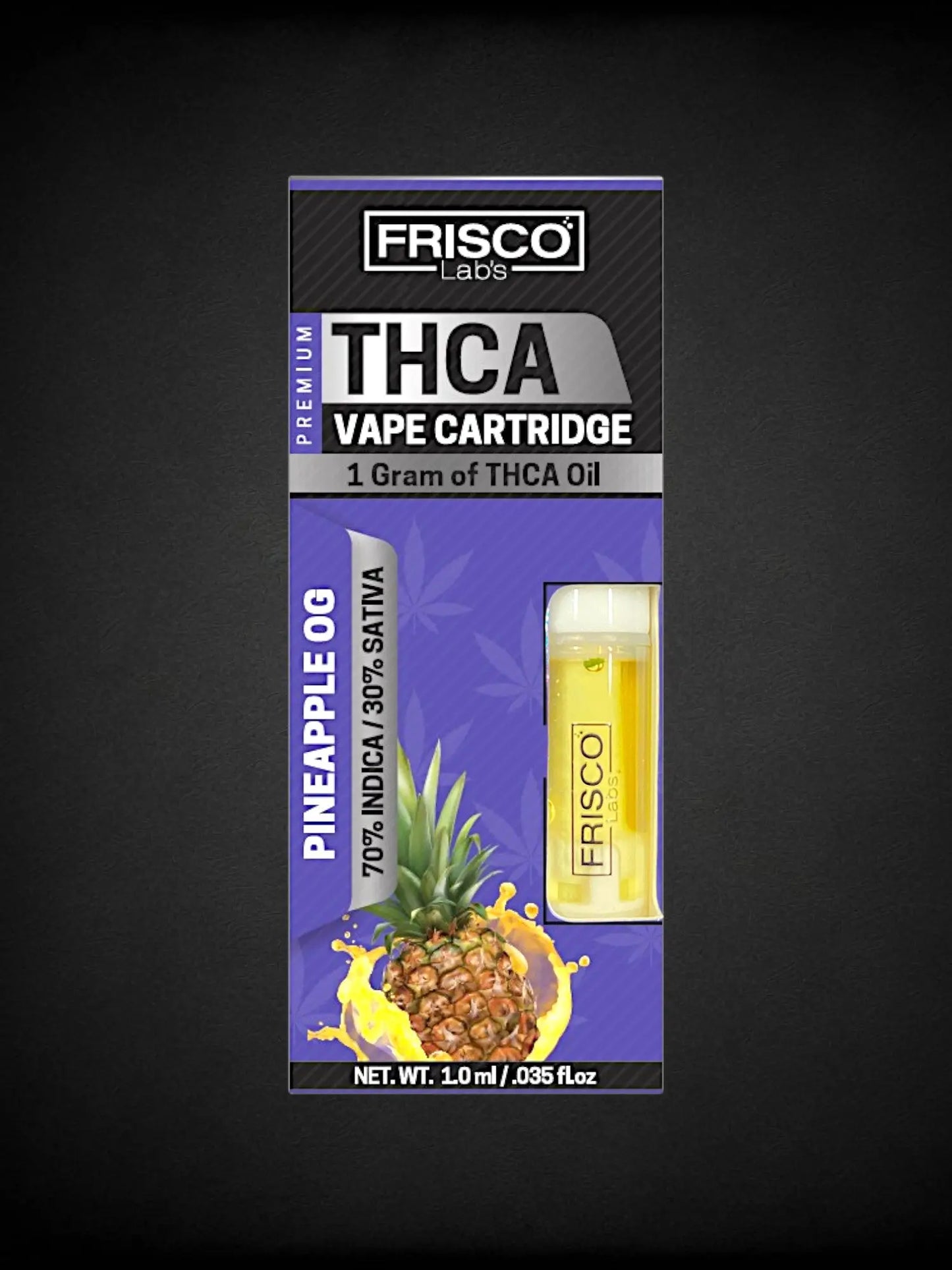 Pineapple OG 🍍🫧 THCA Vape Cartridge Frisco Labs