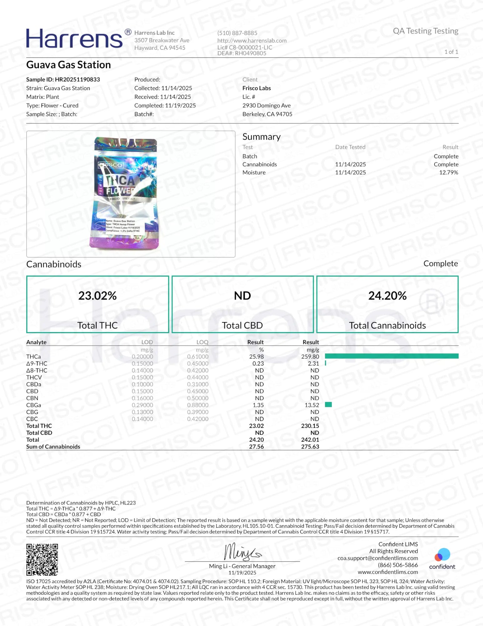 1/2 Pound -  Guava Gas Station Strain Frisco Labs