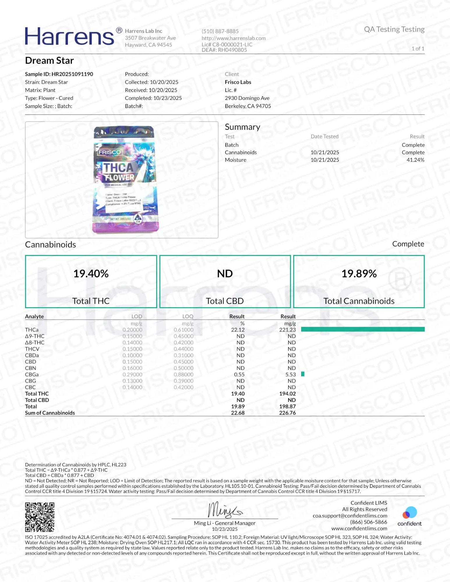 1 Pound - Dream Star THCA Strain (Smalls) Frisco Labs