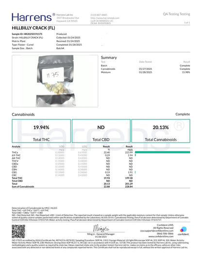 1 Pound - Hill Billy Crack FL Fulfillment Center