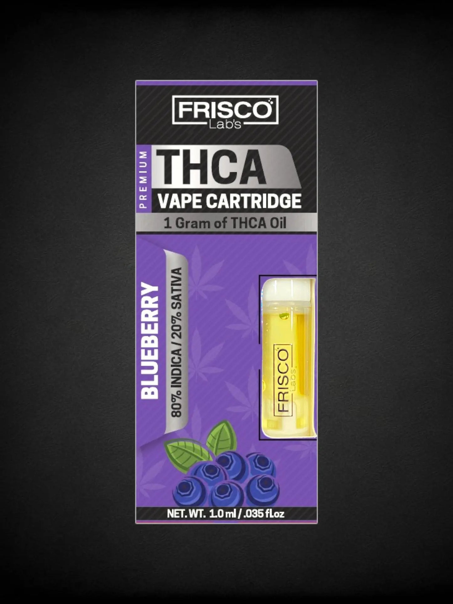 Blueberry🫐THCA Vape Cartridge Frisco Labs