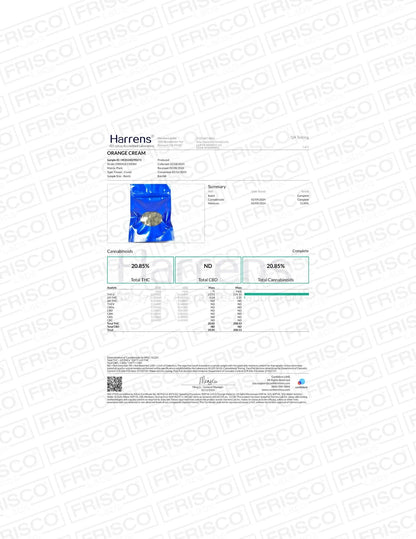 Frisco Labs - Orange Cream THCA Strain Frisco Labs