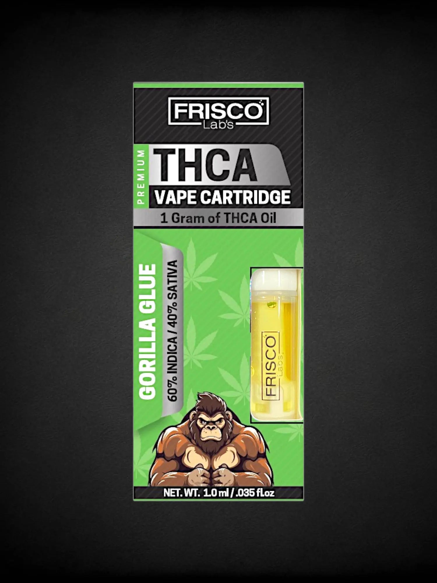 Gorilla Glue 🦍 THCA Vape Cartridge Frisco Labs