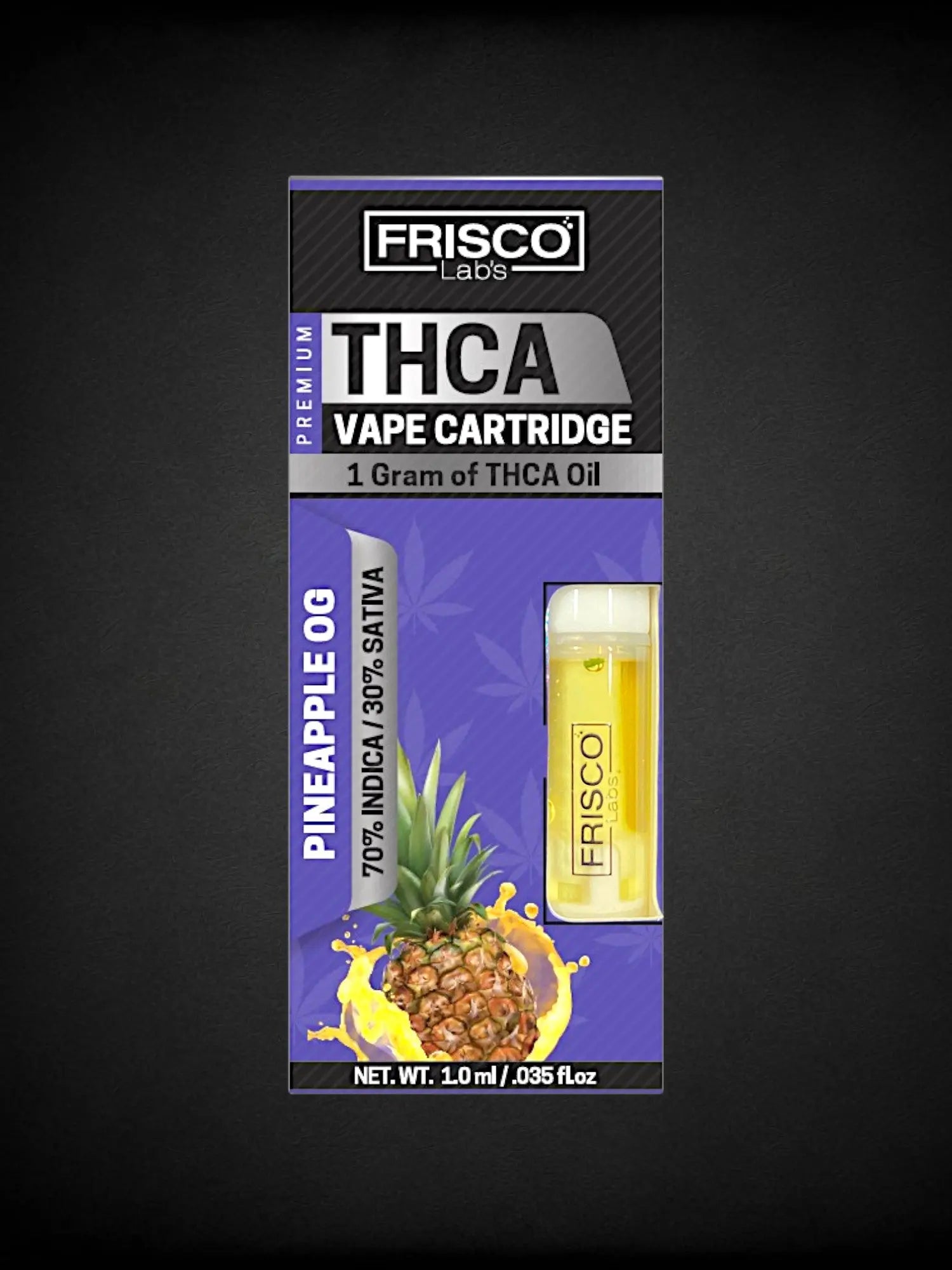 Pineapple OG 🍍🫧 THCA Vape Cartridge Frisco Labs