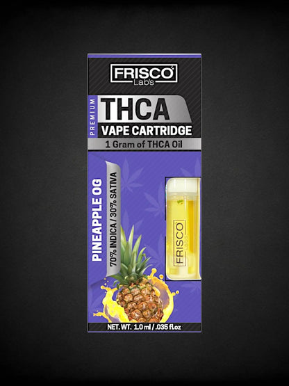 Pineapple OG 🍍🫧 THCA Vape Cartridge Frisco Labs