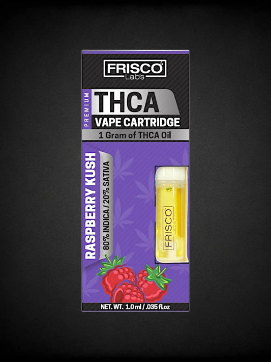 Raspberry Kush🔴 THCA Vape Cartridge Frisco Labs