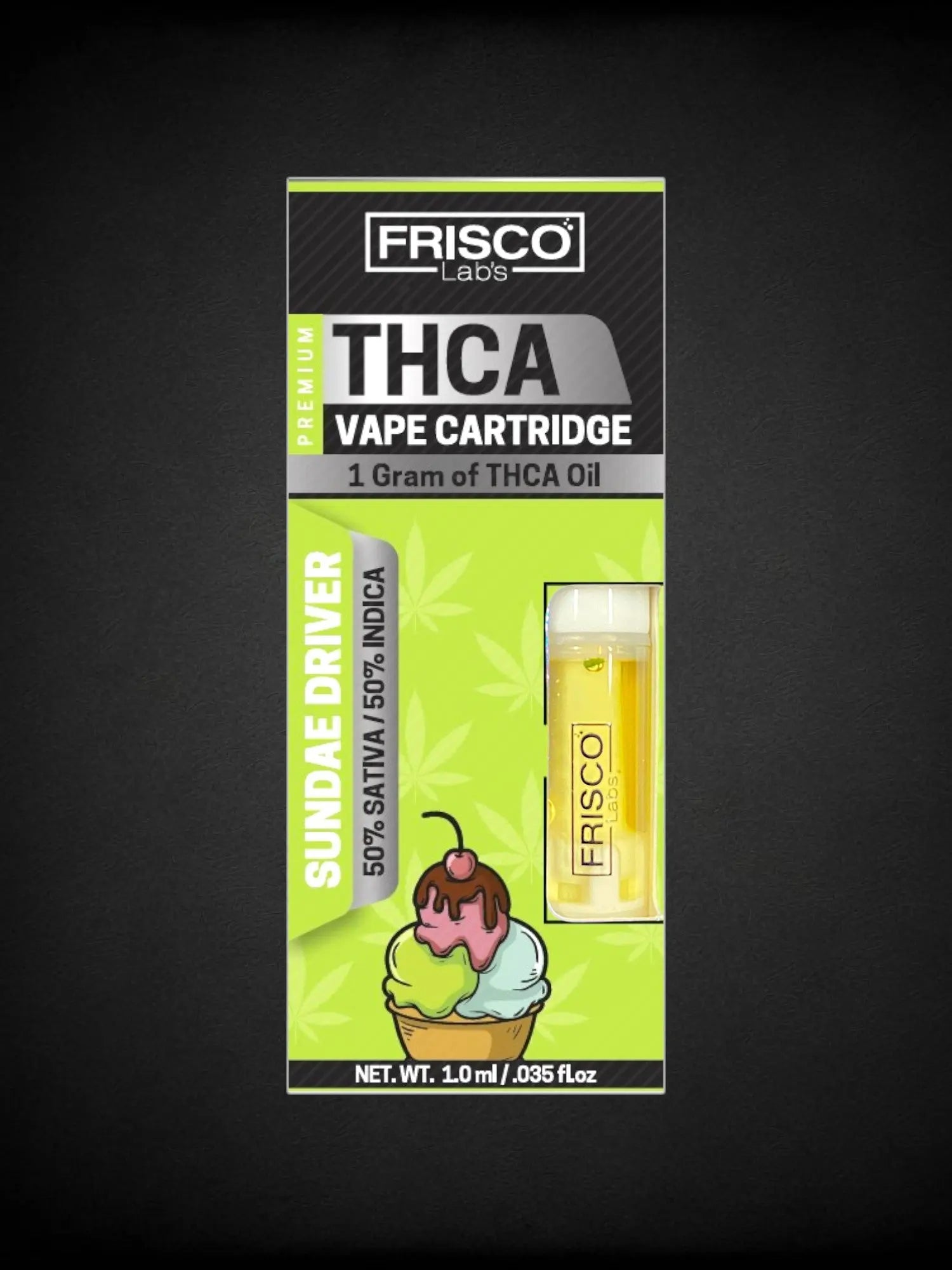 Sundae Driver 🍨🚙 THCA Vape Cartridge Frisco Labs