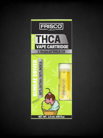 Sundae Driver 🍨🚙 THCA Vape Cartridge Frisco Labs