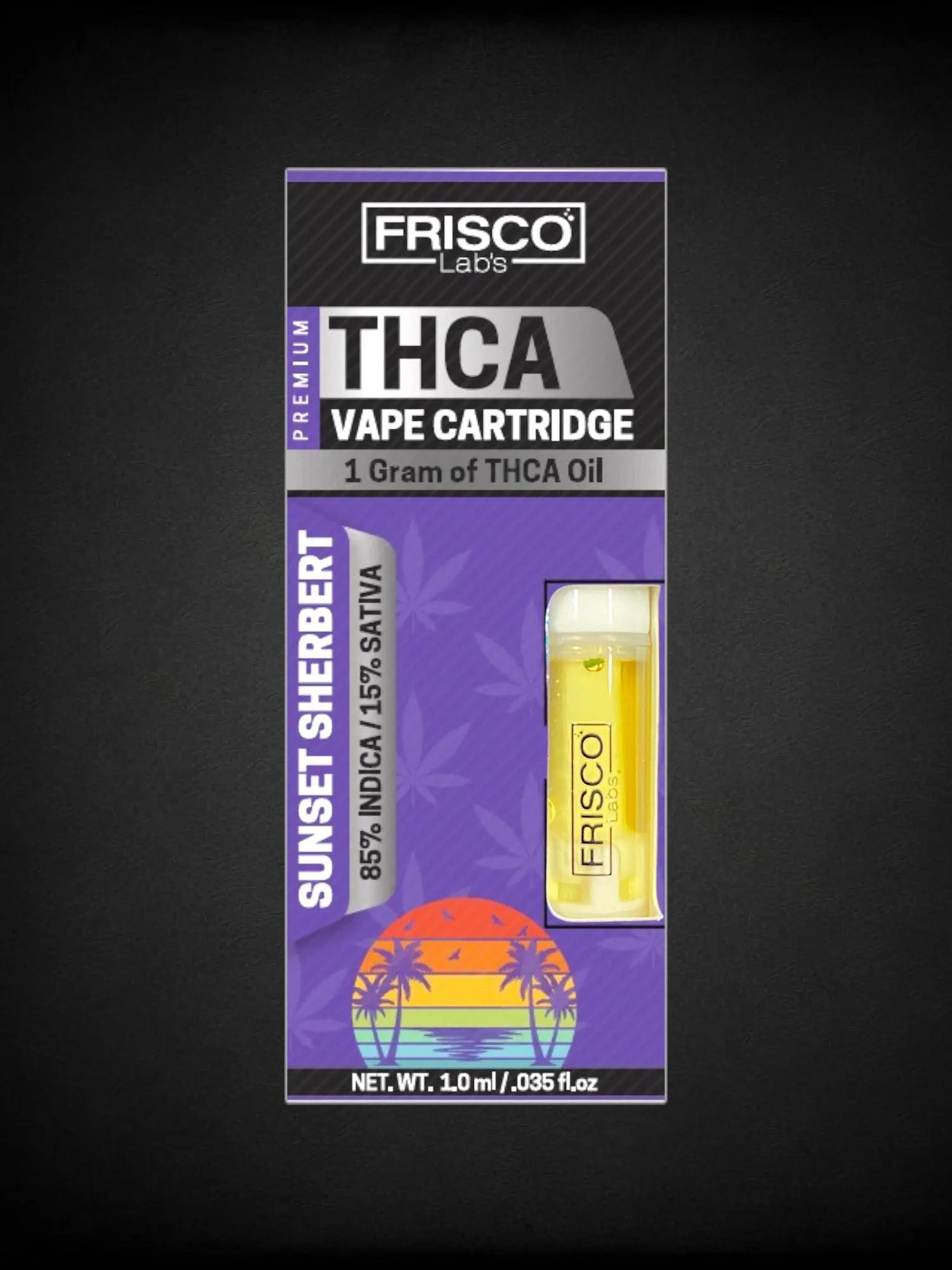 Sunset Sherbert 🌅🍦THCA Vape Cartridge Frisco Labs