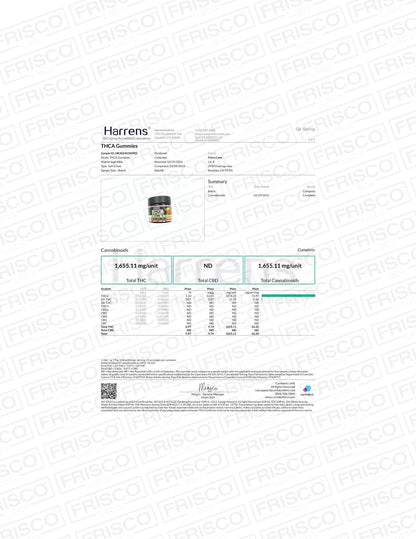 THCA Gummies - 1000mg | 25 Pcs Gummies Frisco Labs